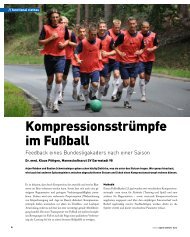 KompressionsstrÃ¼mpfe im FuÃball Untersuchung ... - Klaus-Poettgen