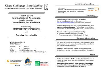 Flyer KA fÃ¼r pdf Dez2012 - Klaus-Steilmann-Berufskolleg