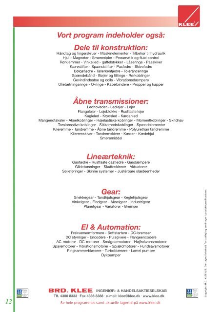 Concens aktuatorer - Brd. Klee A/S