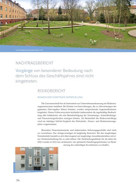 2012 - Wohnungsgenossenschaft Kleefeld-Buchholz eG