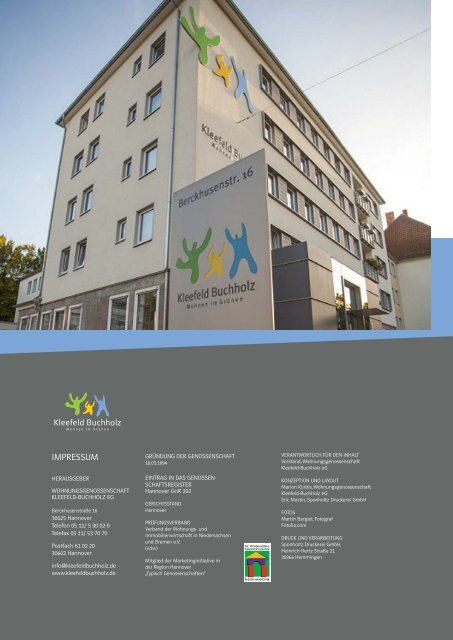 2012 - Wohnungsgenossenschaft Kleefeld-Buchholz eG