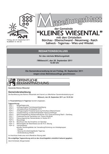 MTB KW 38.2011.pdf - Kleines Wiesental