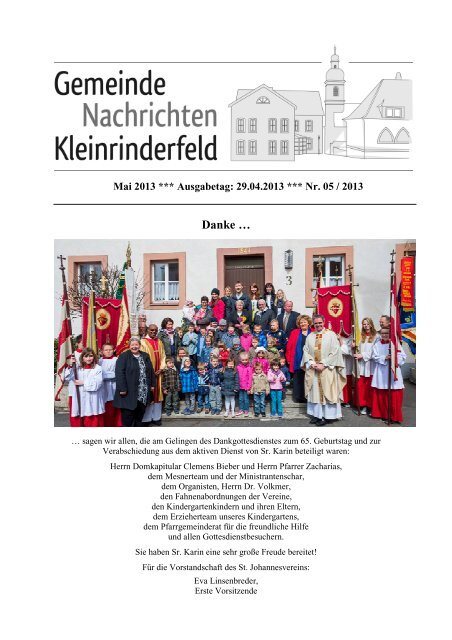 Mai 2013 - Gemeinde Kleinrinderfeld