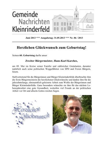 Juni 2013 - Gemeinde Kleinrinderfeld