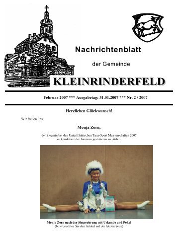 02 - Februar 2007 - Gemeinde Kleinrinderfeld