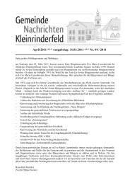 April 2011 - Gemeinde Kleinrinderfeld