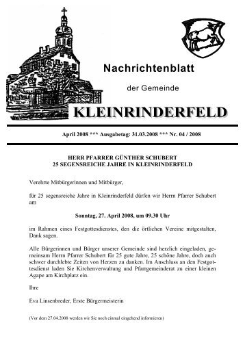 April 2008 - Gemeinde Kleinrinderfeld