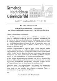 Mai 2010 - Gemeinde Kleinrinderfeld