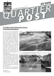 September 2010 / 47 - Quartierverein Kleinstadt Luzern