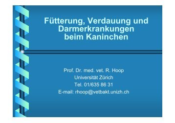 Vortrag Hoop, 1 MB - Kleintiere Schweiz