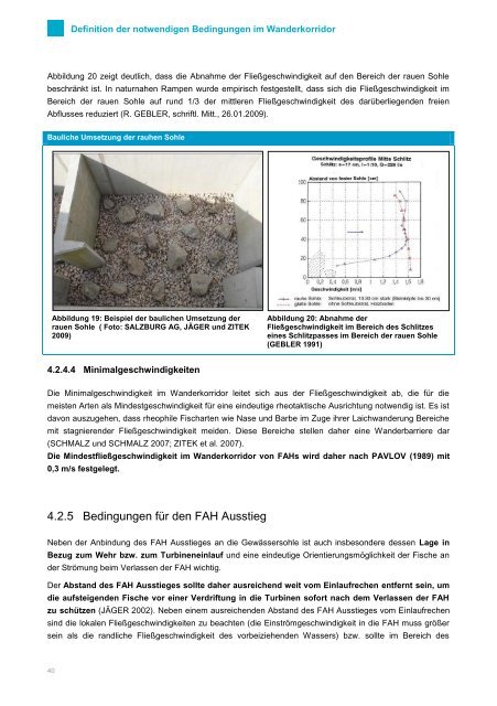 Leitfaden zum Bau von Fischaufstiegshilfen (FAHs) Entwurf