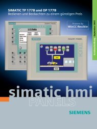 SIMATIC TP 177B und OP 177B Bedienen und Beobachten zu ...
