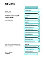 SIMATIC Anweisungsliste (AWL) fÃ¼r S7-300/400 - H