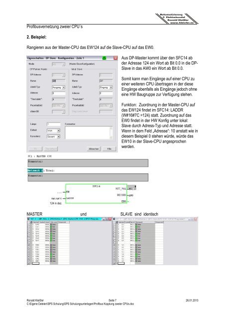 Profibus Kopplung zweier CPUs