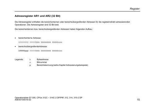 Operationsliste S7-300 CPU 312C, 313C, 313C-2 PtP, 313C-2 ... - H