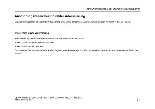 Operationsliste S7-300 CPU 312C, 313C, 313C-2 PtP, 313C-2 ... - H