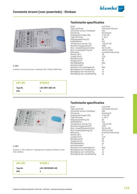 Catalogus Led & Licht - Klemko