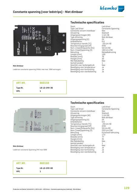 Catalogus Led & Licht - Klemko