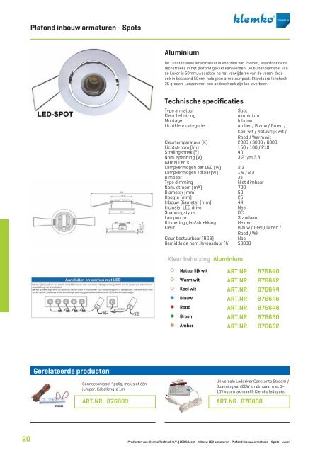 Catalogus Led & Licht - Klemko