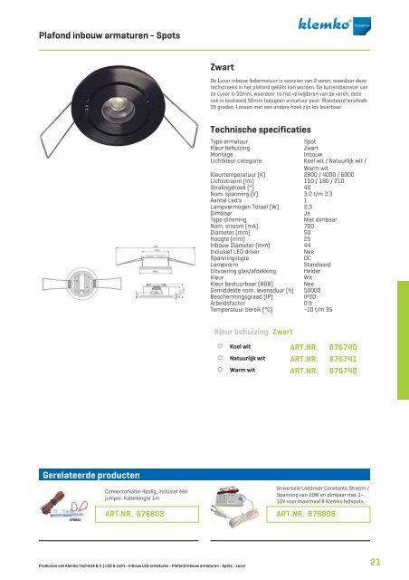 Catalogus Led & Licht - Klemko