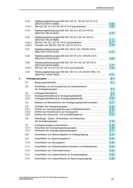 S7_400 Baugruppendaten - H