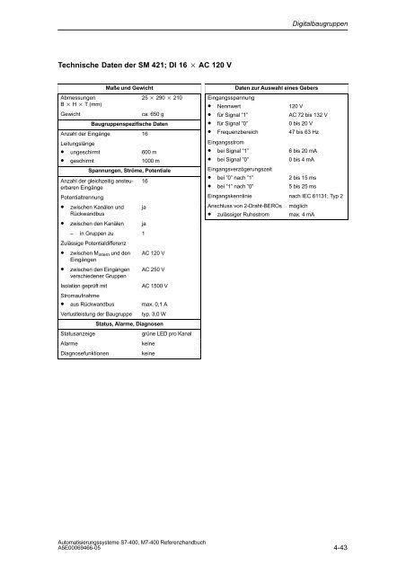 S7_400 Baugruppendaten - H