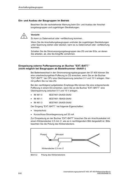 S7_400 Baugruppendaten - H