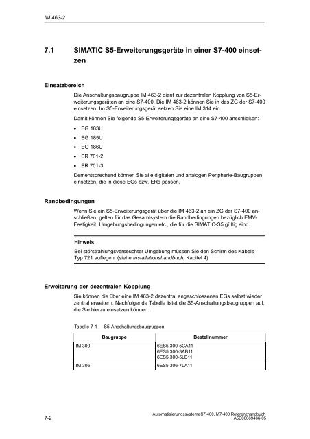 S7_400 Baugruppendaten - H