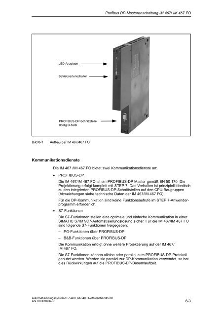 S7_400 Baugruppendaten - H