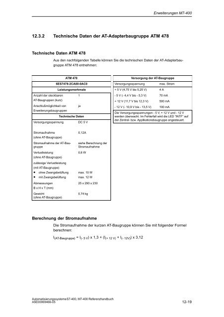 S7_400 Baugruppendaten - H