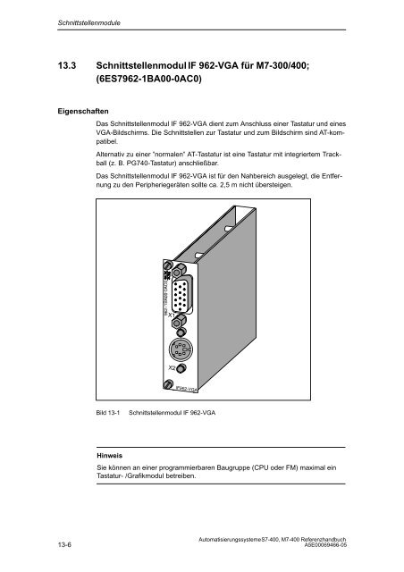 S7_400 Baugruppendaten - H