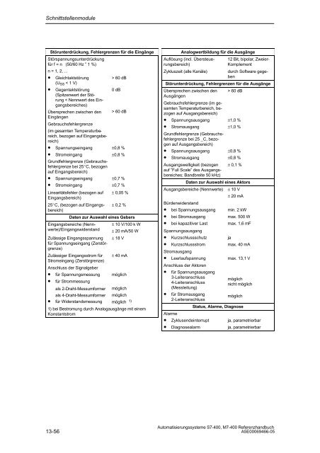 S7_400 Baugruppendaten - H