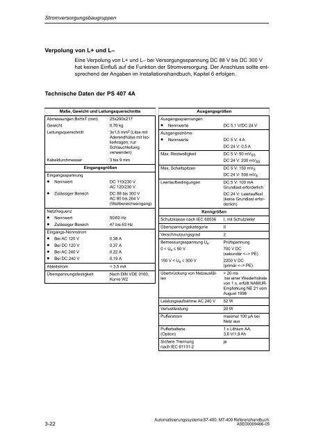 S7_400 Baugruppendaten - H