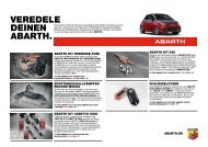 VEREDELE DEINEN ABARTH.