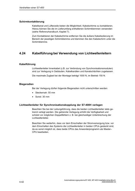 Automatisierungssysteme S7-400, M7-400 Aufbauen - H