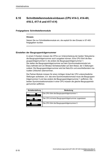 Automatisierungssysteme S7-400, M7-400 Aufbauen - H