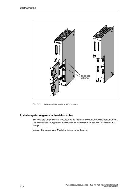 Automatisierungssysteme S7-400, M7-400 Aufbauen - H