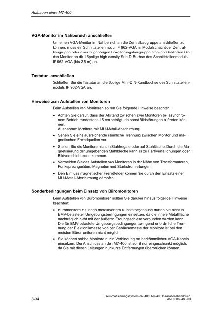 Automatisierungssysteme S7-400, M7-400 Aufbauen - H