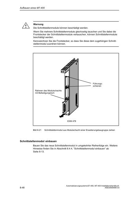 Automatisierungssysteme S7-400, M7-400 Aufbauen - H