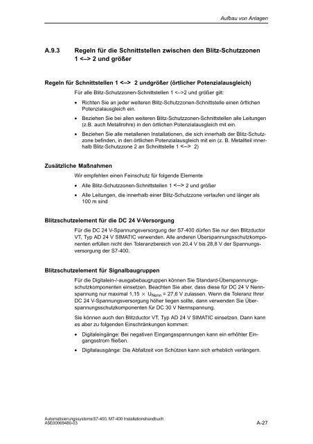 Automatisierungssysteme S7-400, M7-400 Aufbauen - H