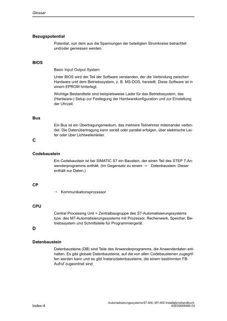 Automatisierungssysteme S7-400, M7-400 Aufbauen - H