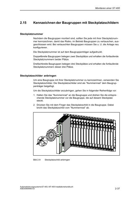 Automatisierungssysteme S7-400, M7-400 Aufbauen - H