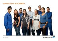 Ausbildung bei KLEUSBERG - Kleusberg GmbH & Co. KG