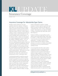 Insurance Coverage For Mandolidis-Type Claims