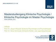 Einführung M.sc. Klin. Psychologie - Arbeitseinheit Klinische ...