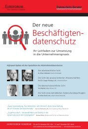 Euroforum-Seminar - Kliemt & VollstÃ¤dt