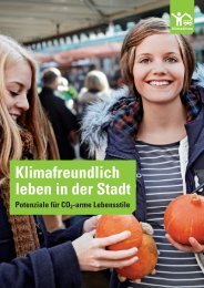 Klimafreundlich leben in der Stadt - Forschungsprojekt KlimaAlltag