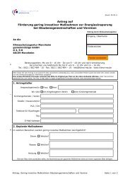 Antragsformular - Klimaschutzagentur Mannheim