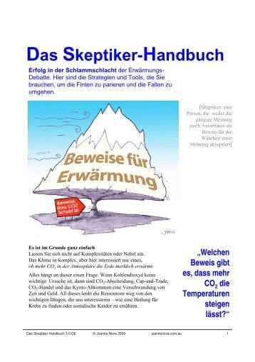 Das Skeptiker-Handbuch - Klima-Schwindel