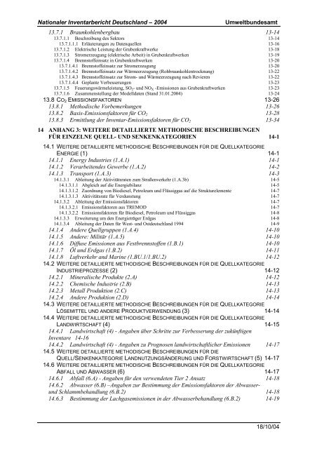 Deutsches Treibhausgasinventar 1990 - 2002 - Umweltbundesamt